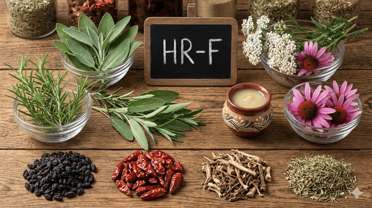 HR - F (Barberry, Capsicum, Echinacea, Horsetail, Rosemary, Royal Jelly, Sage, Yarrow), Tincture, Futures ETC