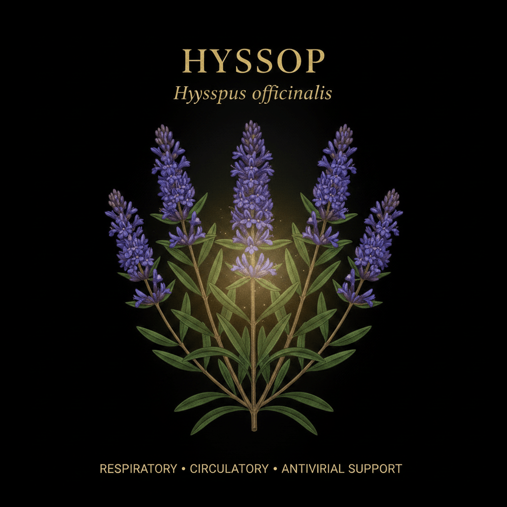 Hyssop (Hyssopus officinalis) – Respiratory, Circulatory & Antiviral Support, Tincture, Futures ETC
