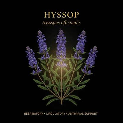 Hyssop (Hyssopus officinalis) – Respiratory, Circulatory & Antiviral Support, Tincture, Futures ETC
