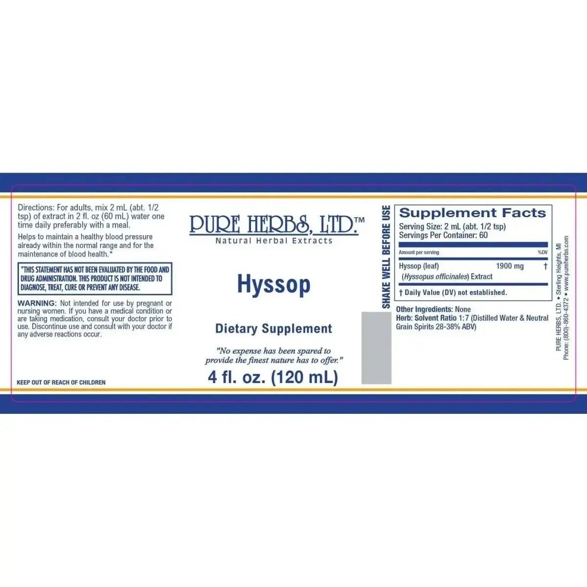 Hyssop (Hyssopus officinalis) - Futures ETC Tincture