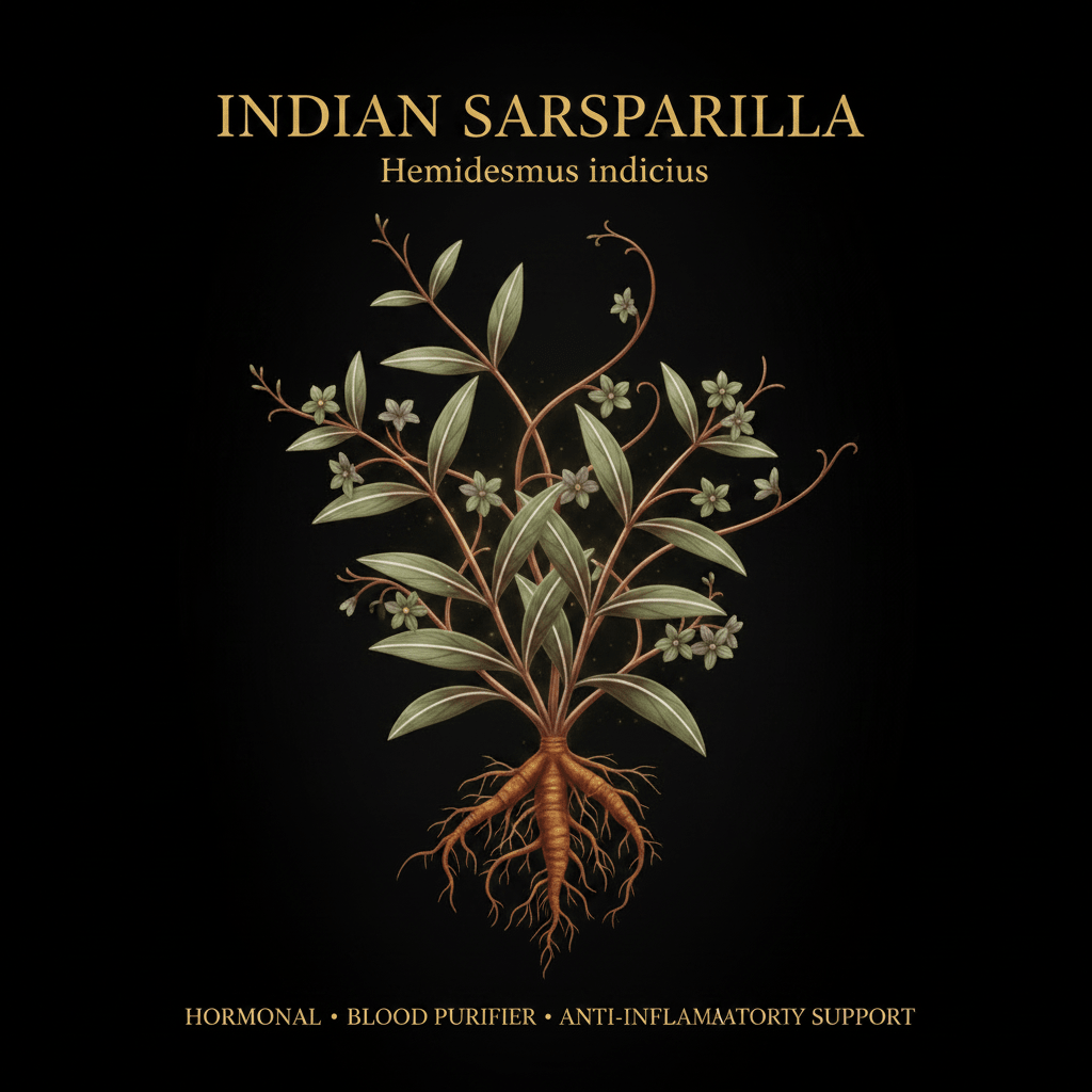 Indian Sarsaparilla (Hemidesmus indicus) – Hormonal, Blood Purifier & Anti - Inflammatory Support, tincture, Futures ETC