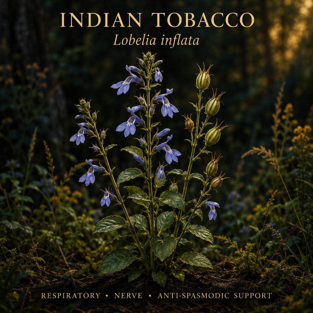 Indian Tobacco (Lobelia inflata) – Respiratory, Nerve & Anti-Spasmodic Support, Tincture, Futures ETC