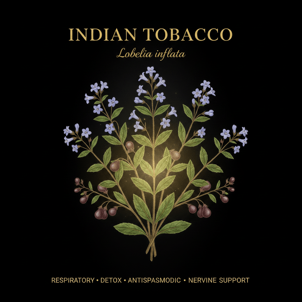 Indian Tobacco / Lobelia (Lobelia inflata) – Respiratory, Nerve & Anti-Spasmodic Support, Tincture, Futures ETC