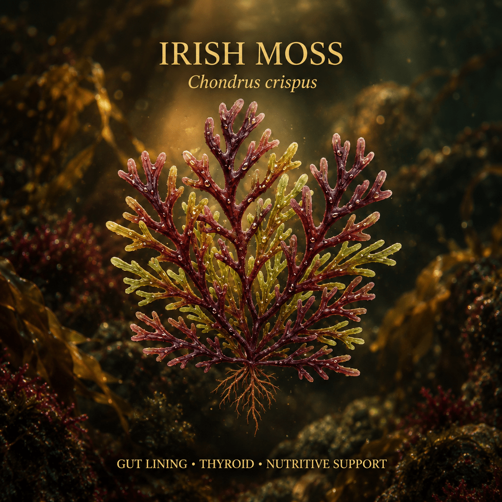 Irish Moss (Chondrus crispus) – Gut Lining, Thyroid & Nutritive Support, Tincture, Futures ETC