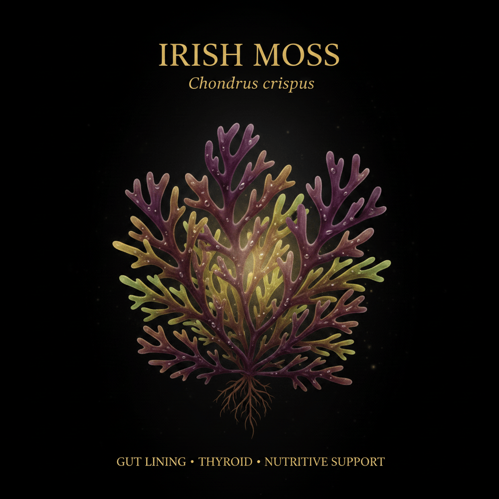 Irish Moss (Chondrus crispus) – Gut Lining, Thyroid & Nutritive Support, Tincture, Futures ETC
