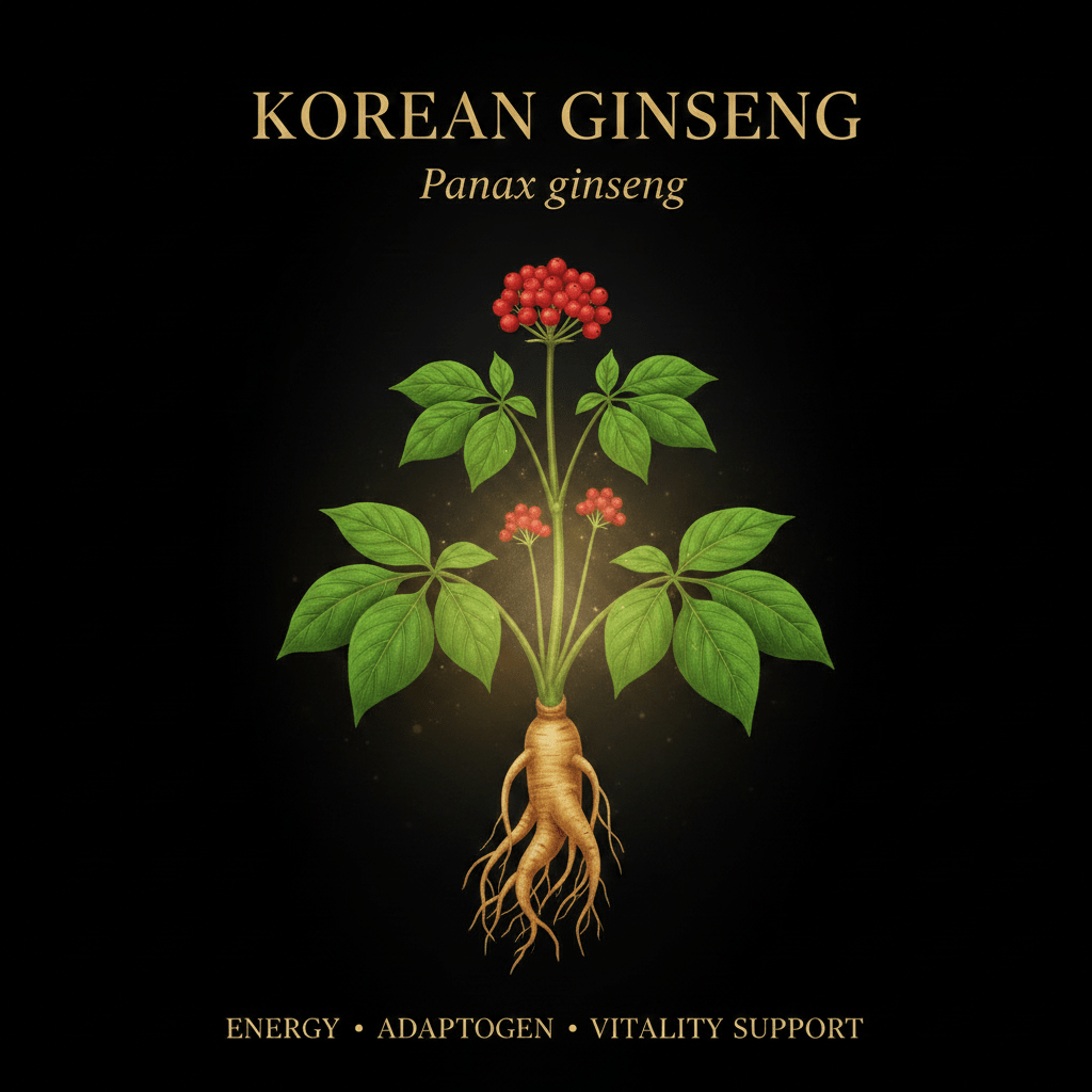 Korean Ginseng (Panax ginseng) – Energy, Immune & Adaptogenic Support, Tincture, Futures ETC