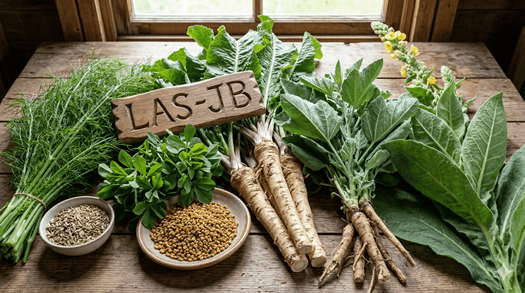 LAS - JB (Capsules 200 ct - 350mg) (Fennel, Fenugreek, Horseradish, Marshmallow, Mullein Leaf), Tincture, Futures ETC