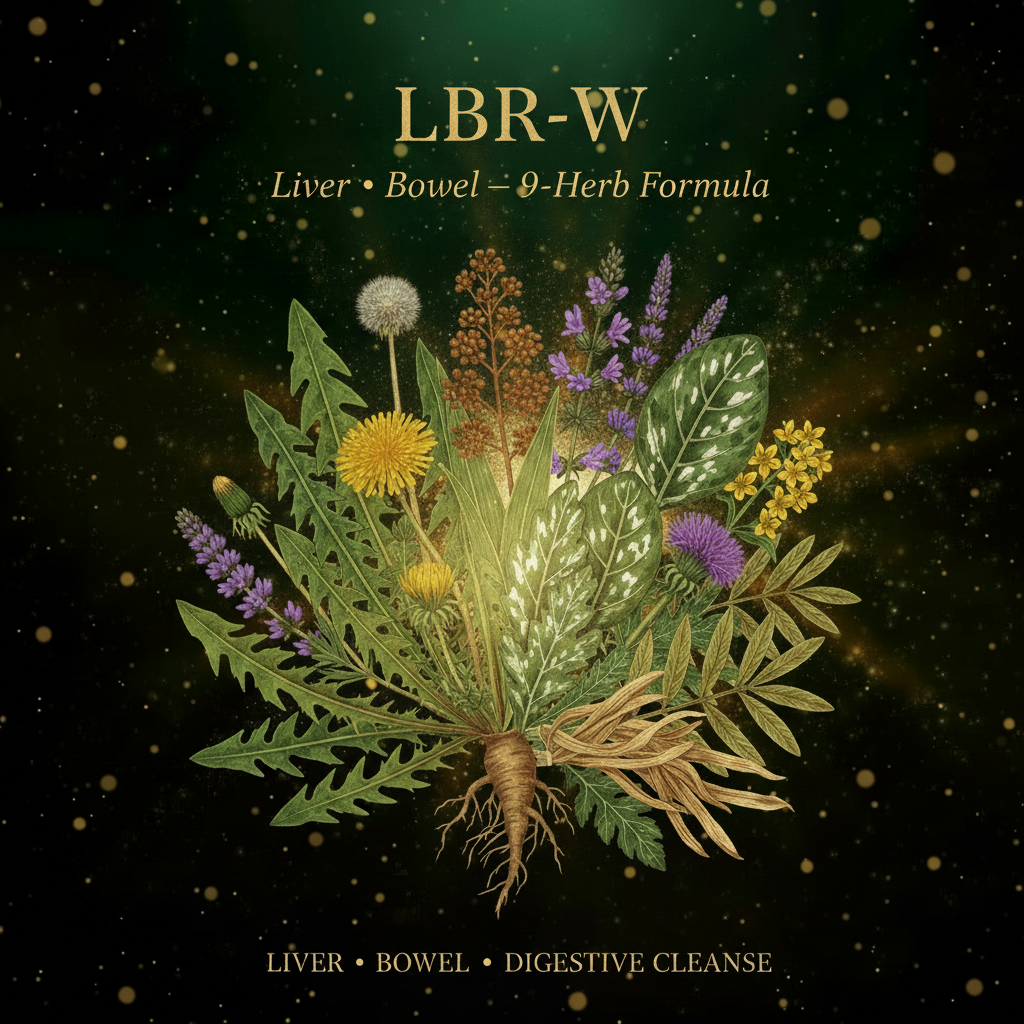 LBR-W – Liver, Bowel & Digestive Cleanse | 9-Herb Formula, Tincture, Futures ETC