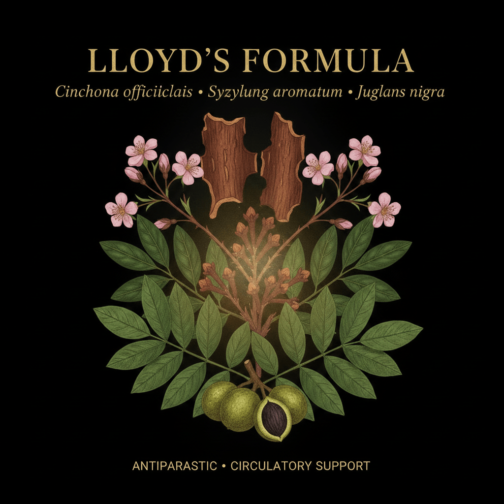 Lloyd's Formula – Antiparasitic & Circulatory Support | Cinchona Bark, Cloves & Black Walnut Hulls, Tincture, Futures ETC