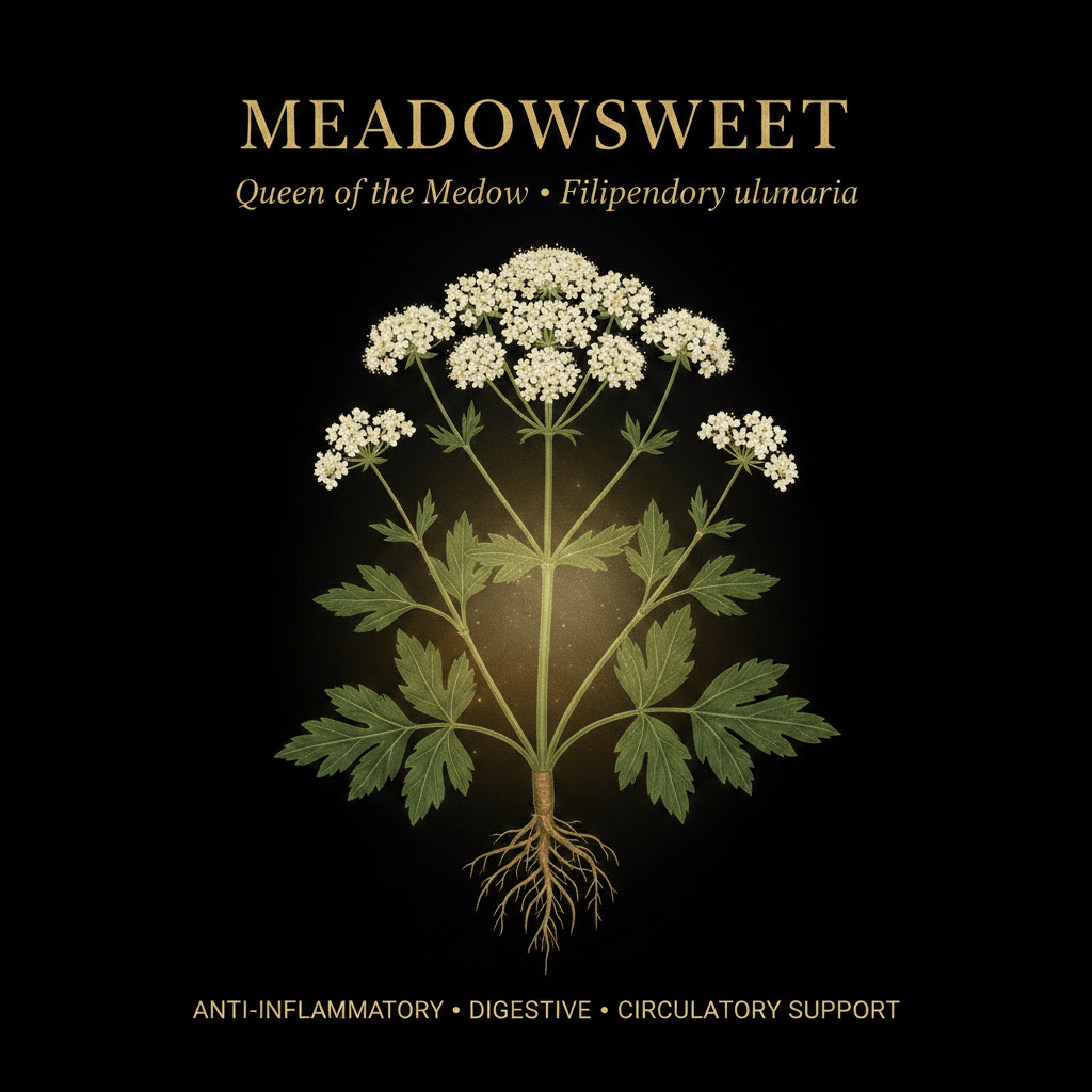 Meadowsweet / Queen of the Meadow – Anti-Inflammatory, Digestive & Circulatory Support, Tincture, Futures ETC