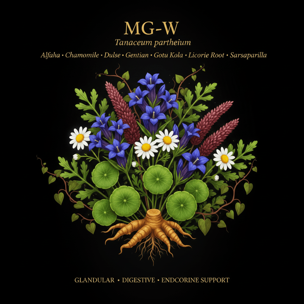 MG - W – Glandular, Digestive & Endocrine Support | 8 - Herb Blend, Tincture, Futures ETC