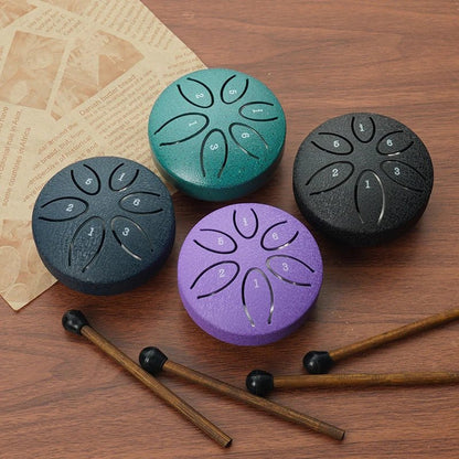 Mini Steel Tongue Drum – 6 - Note Hand Pan Drum for Meditation & Sound Therapy, , Futures ETC