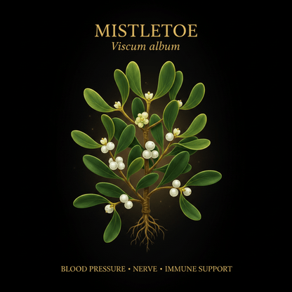 Mistletoe (Viscum album) – Blood Pressure, Nerve & Immune Support, Tincture, Futures ETC