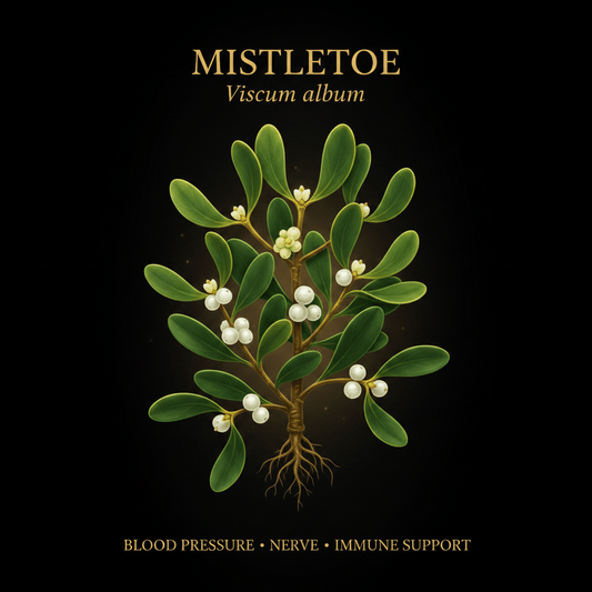 Mistletoe (Viscum album) – Blood Pressure, Nerve & Immune Support, Tincture, Futures ETC