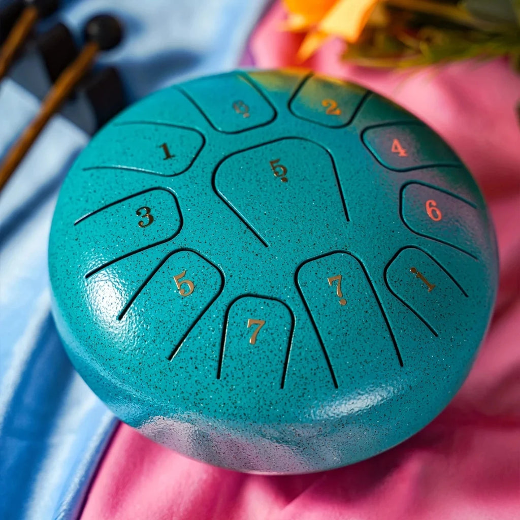 Miwayer 6 - Inch 11 - Note Steel Tongue Drum – Sound Healing Gift Set for Yoga & Meditation, , Futures ETC