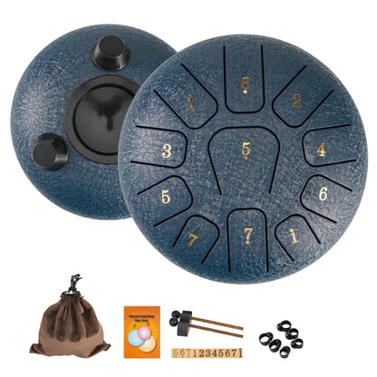 Miwayer 6 - Inch 11 - Note Steel Tongue Drum – Sound Healing Gift Set for Yoga & Meditation, , Futures ETC