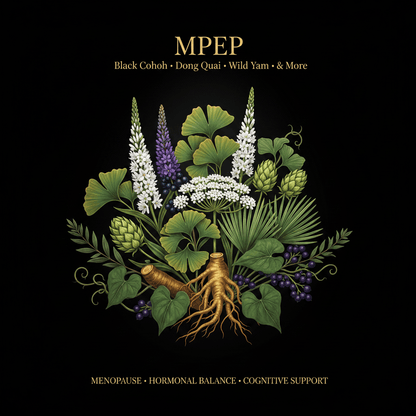 MPEP – Menopause & Hormonal Balance | Black Cohosh, Dong Quai, Wild Yam & More, Tincture, Futures ETC