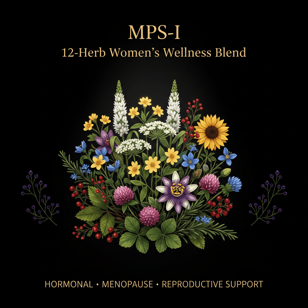 MPS - I – Hormonal Balance & Menopause Support | 12 - Herb Women's Blend, Tincture, Futures ETC