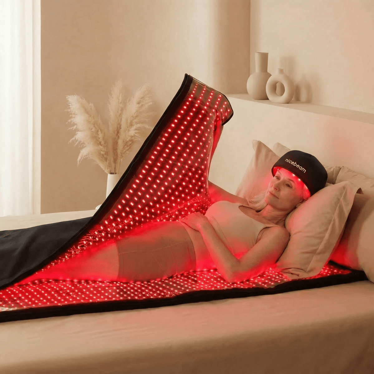 Nicebeam Full Body Red Light Therapy Bundles, Health & Beauty > Personal Care > Wellness Devices > Light Therapy Lamps > Red Light Therapy Full Body Mat > Foldable and Portable, Futures ETC