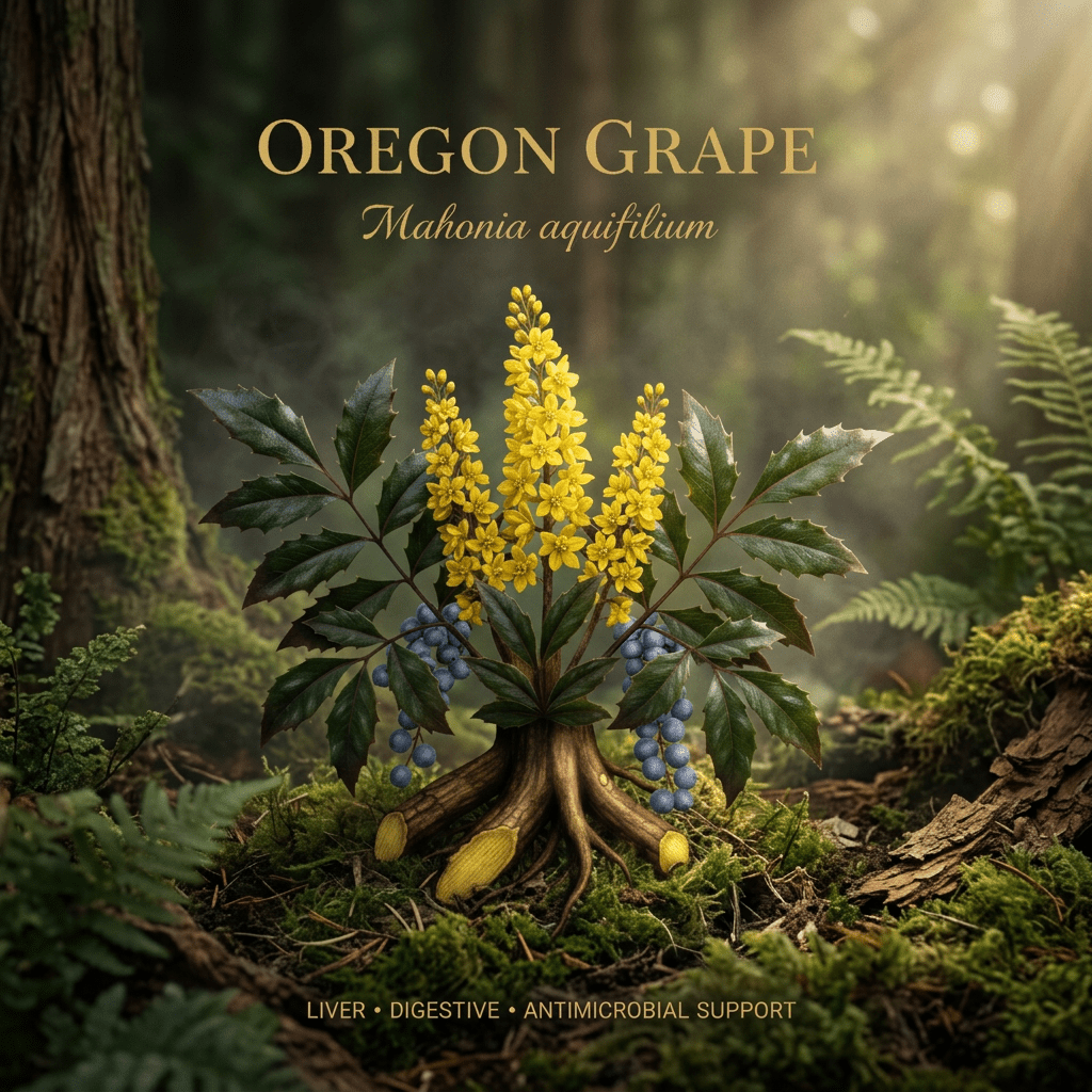 Oregon grape editorial image