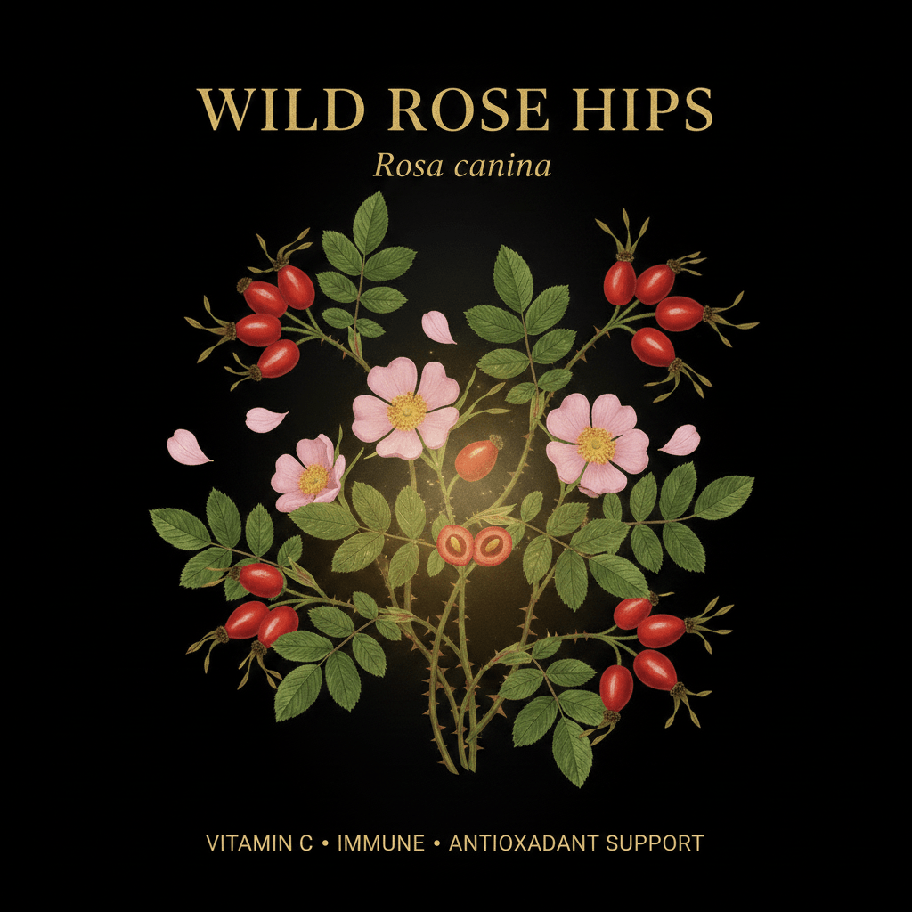 Organic Wild Rose Hips (Rosa canina) – Vitamin C, Circulatory & Immune Support, Tincture, Futures ETC