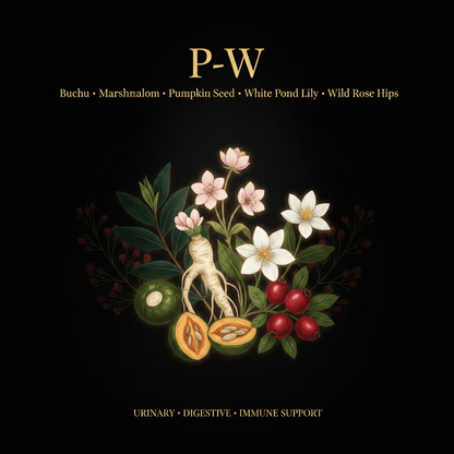 P - W – Urinary, Digestive & Immune Support | Buchu, Marshmallow, Pumpkin Seed & More, Tincture, Futures ETC