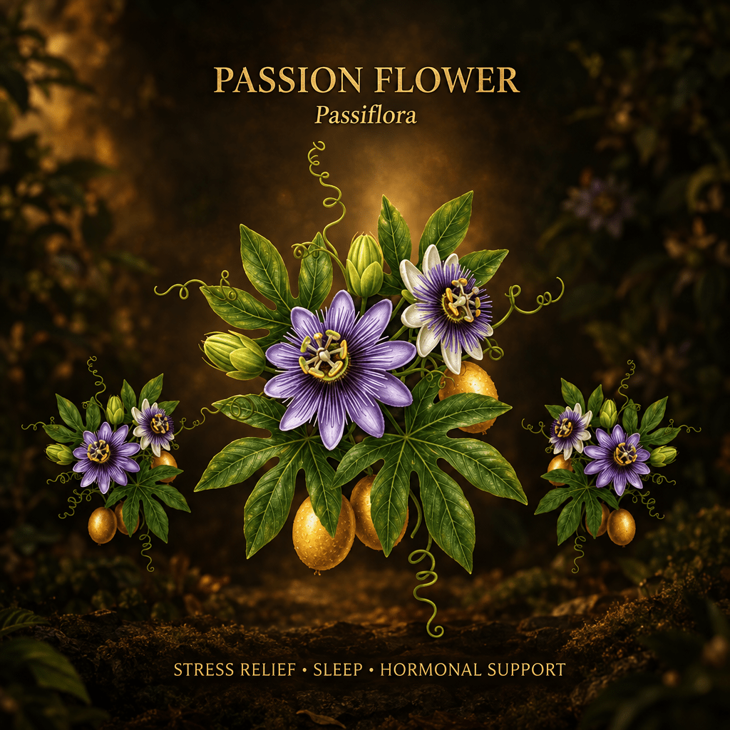 Passion Flower (Passiflora) – Stress Relief, Sleep & Hormonal Support, Tincture, Futures ETC