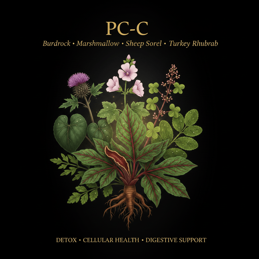 PC - C (Burdock, Marshmallow, Sheep Sorrel, Slippery Elm, Turkey Rhubarb), Tincture, Futures ETC