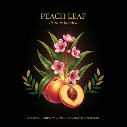 Peach Leaf (Prunus persica) – Digestive, Kidney & Anti - Inflammatory Support, Tincture, Futures ETC