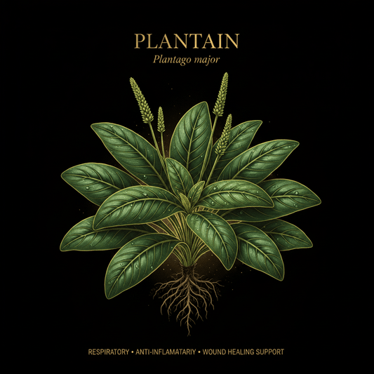 Plantain (Plantago major) – Anti - Inflammatory, Nerve & Digestive Support, Tincture, Futures ETC