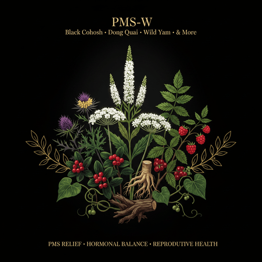 PMS - W – PMS & Hormonal Relief | Black Cohosh, Dong Quai, Wild Yam & More, Tincture, Futures ETC