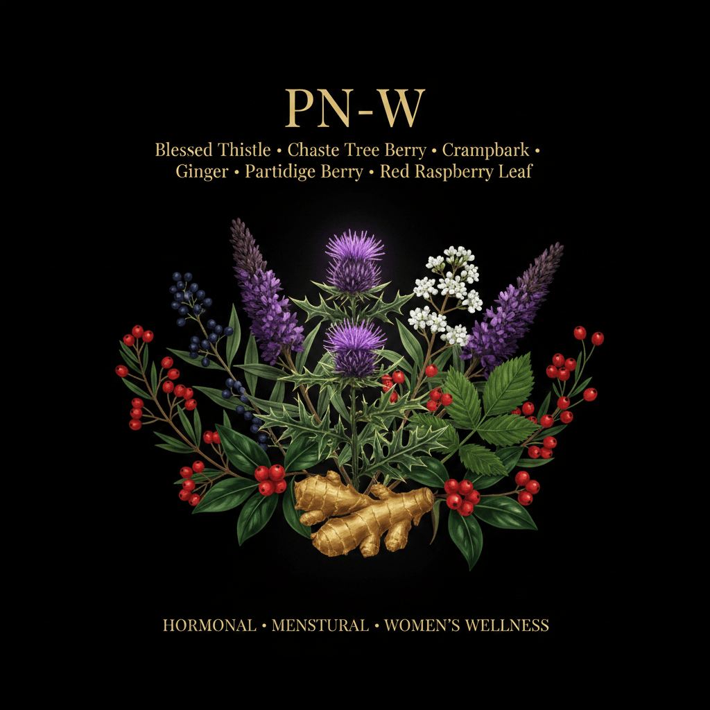 PN - W – Hormonal Balance & Menstrual Support | Blessed Thistle, Chaste Tree Berry & More, Tincture, Futures ETC
