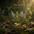 PN-W editorial image in the saved golden-lit botanical style