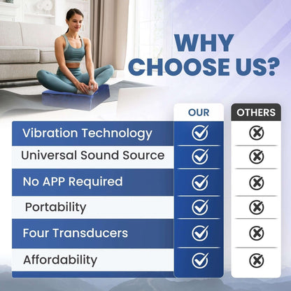 Premium Vibroacoustic Therapy Meditation Cushion Bundle, Vibroacoustic Cushion, Futures ETC