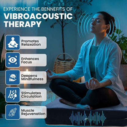 Premium Vibroacoustic Therapy Meditation Cushion Bundle, Vibroacoustic Cushion, Futures ETC