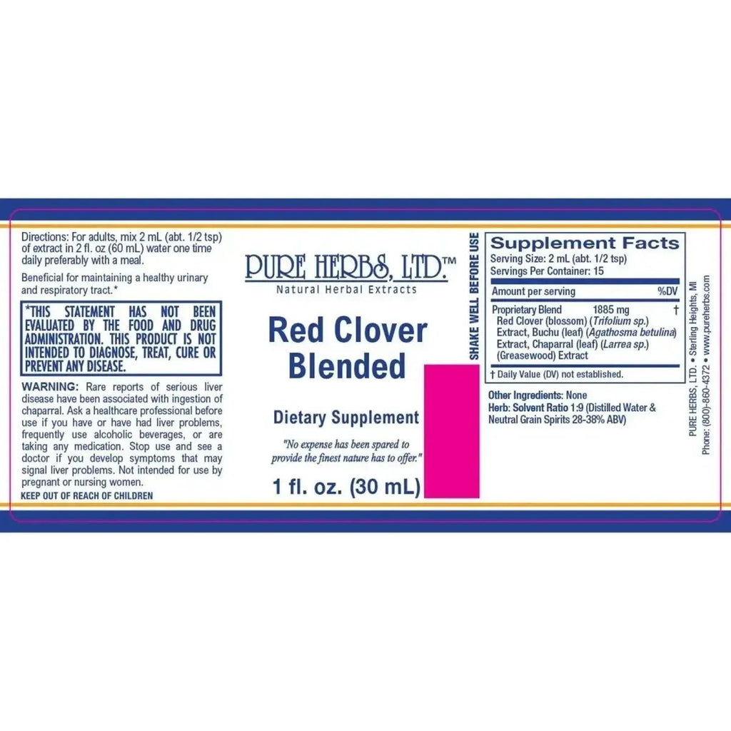 Red Clover Blended (Buchu, Greasewood, Red Clover) - Futures ETC Tincture