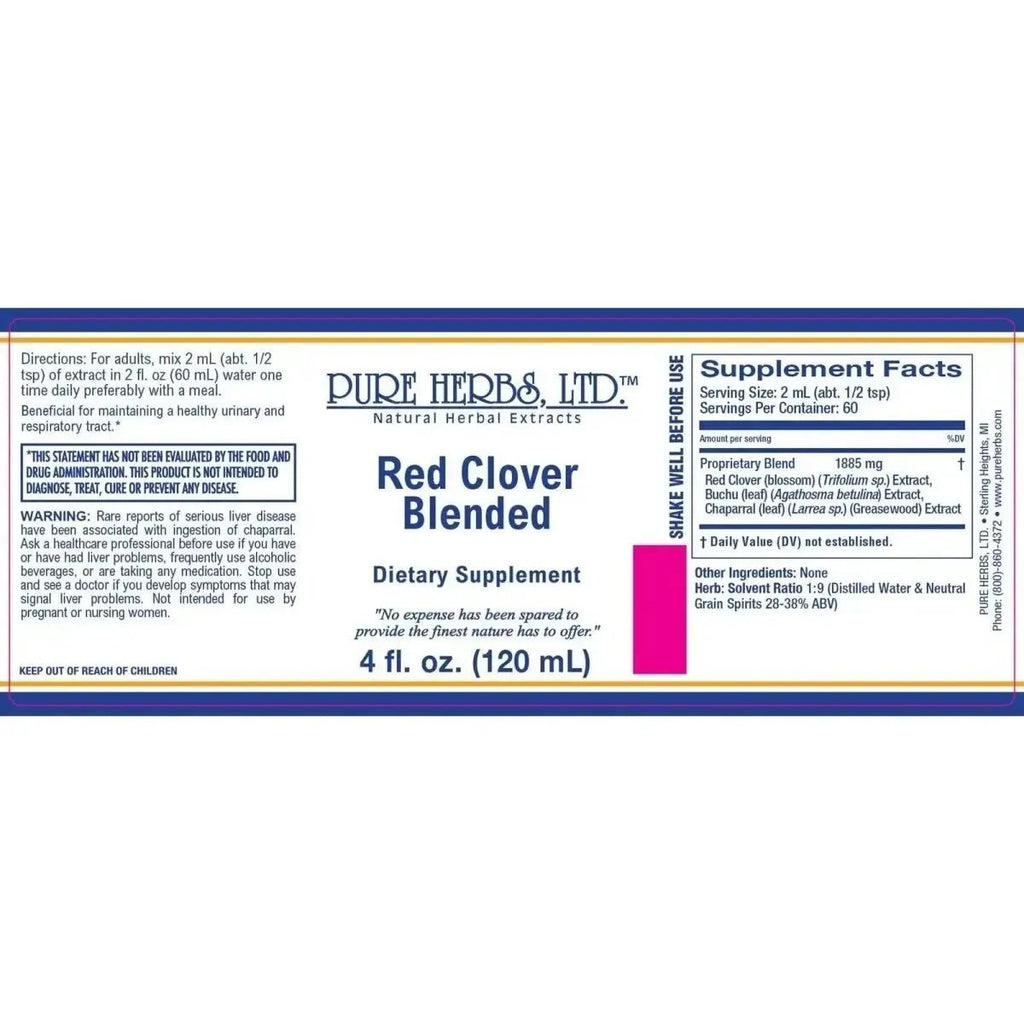 Red Clover Blended (Buchu, Greasewood, Red Clover) - Futures ETC Tincture