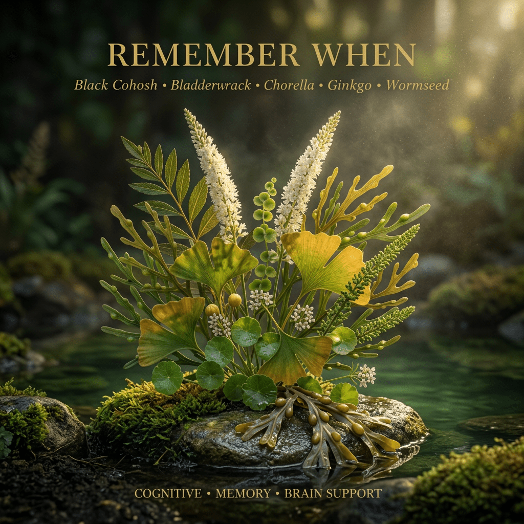 Remember When editorial image in golden botanical light