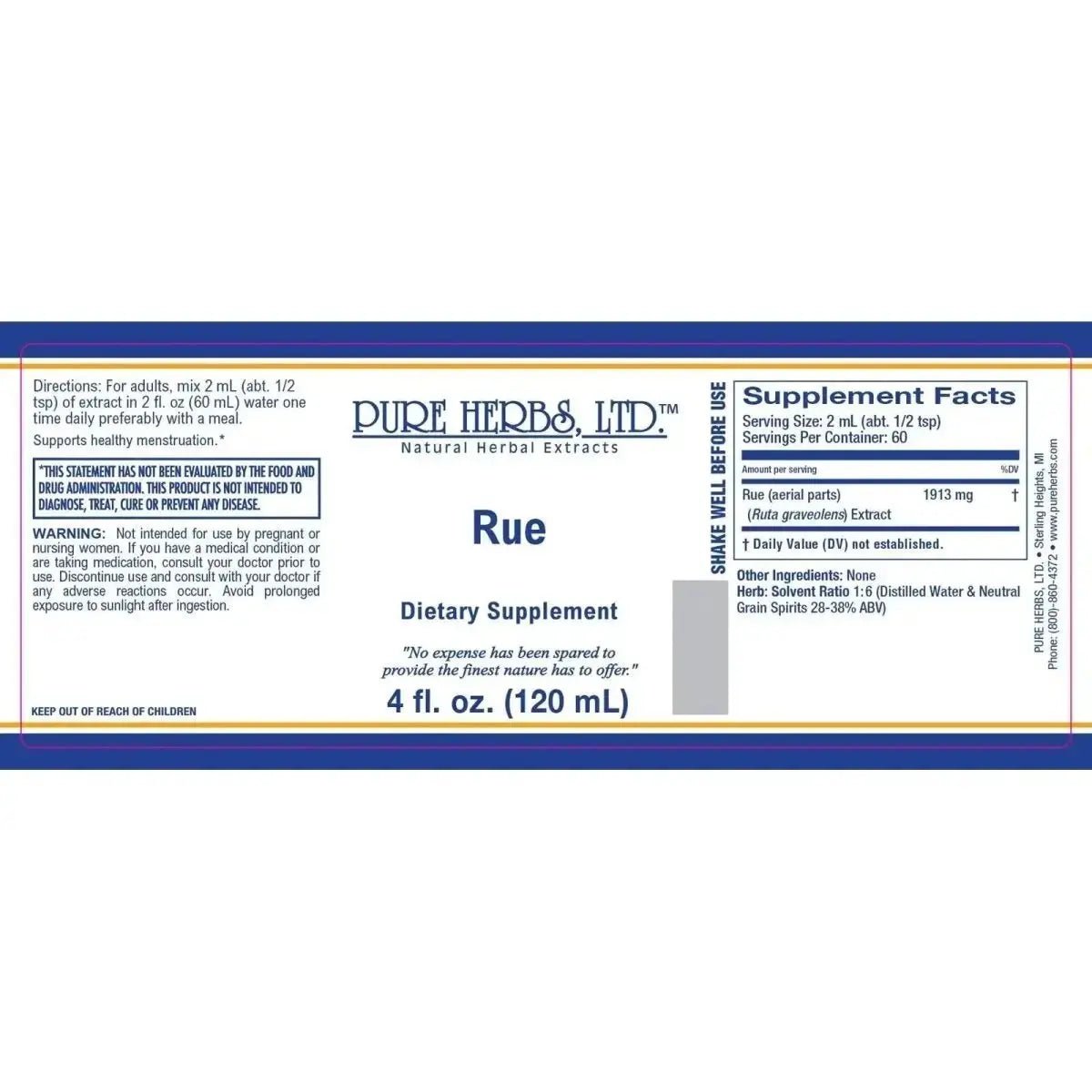 Rue (Ruta graveolens) - Futures ETC Tincture