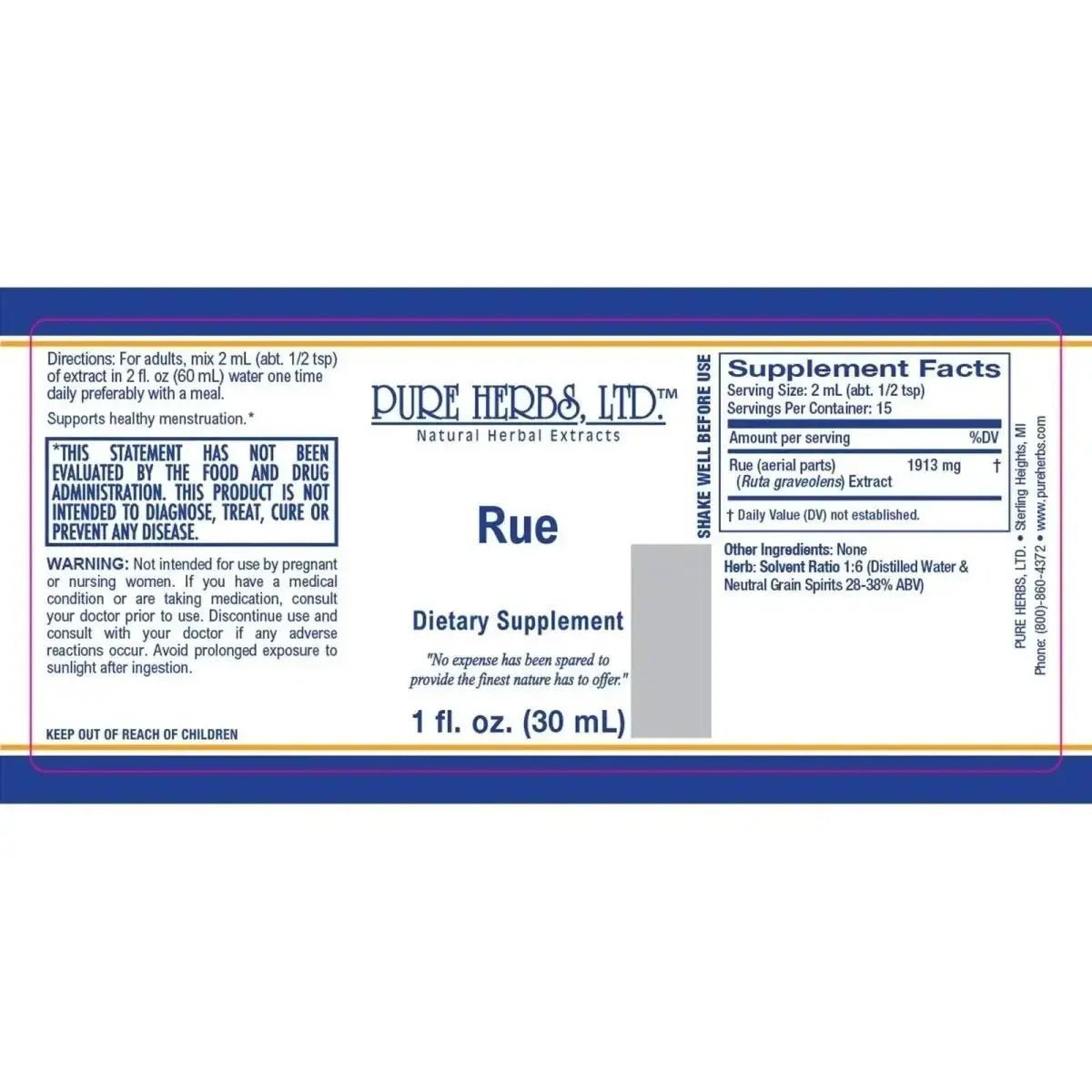 Rue (Ruta graveolens) - Futures ETC Tincture