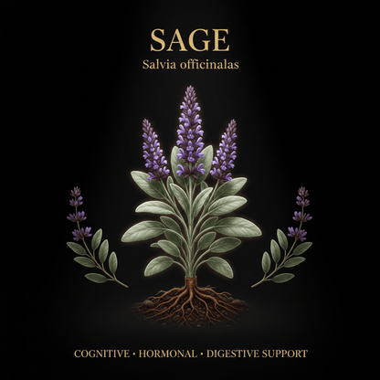 Sage (Salvia officinalis) – Cognitive, Hormonal & Digestive Support, Tincture, Futures ETC