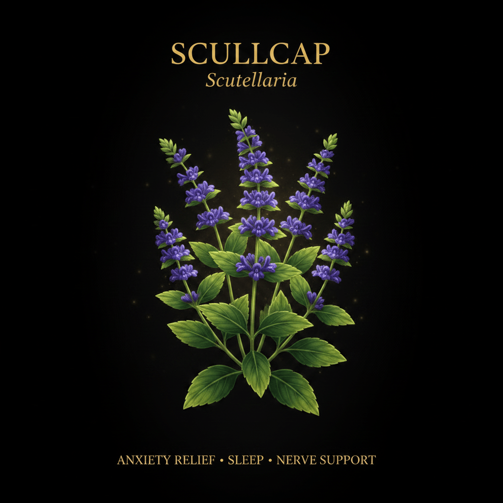 Scullcap (Scutellaria) – Anxiety Relief, Sleep & Nerve Support, Tincture, Futures ETC