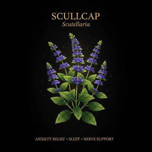 Scullcap (Scutellaria) – Anxiety Relief, Sleep & Nerve Support, Tincture, Futures ETC