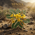 Senna editorial image in golden desert light