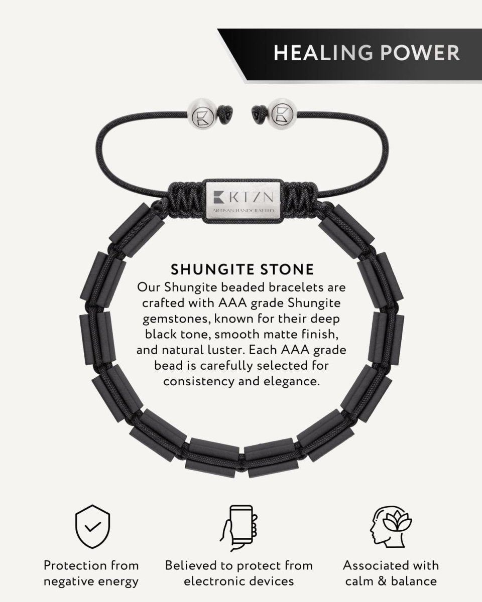 Shungite EMF Protection Bracelet - Havana, Beaded Bracelet, Futures ETC