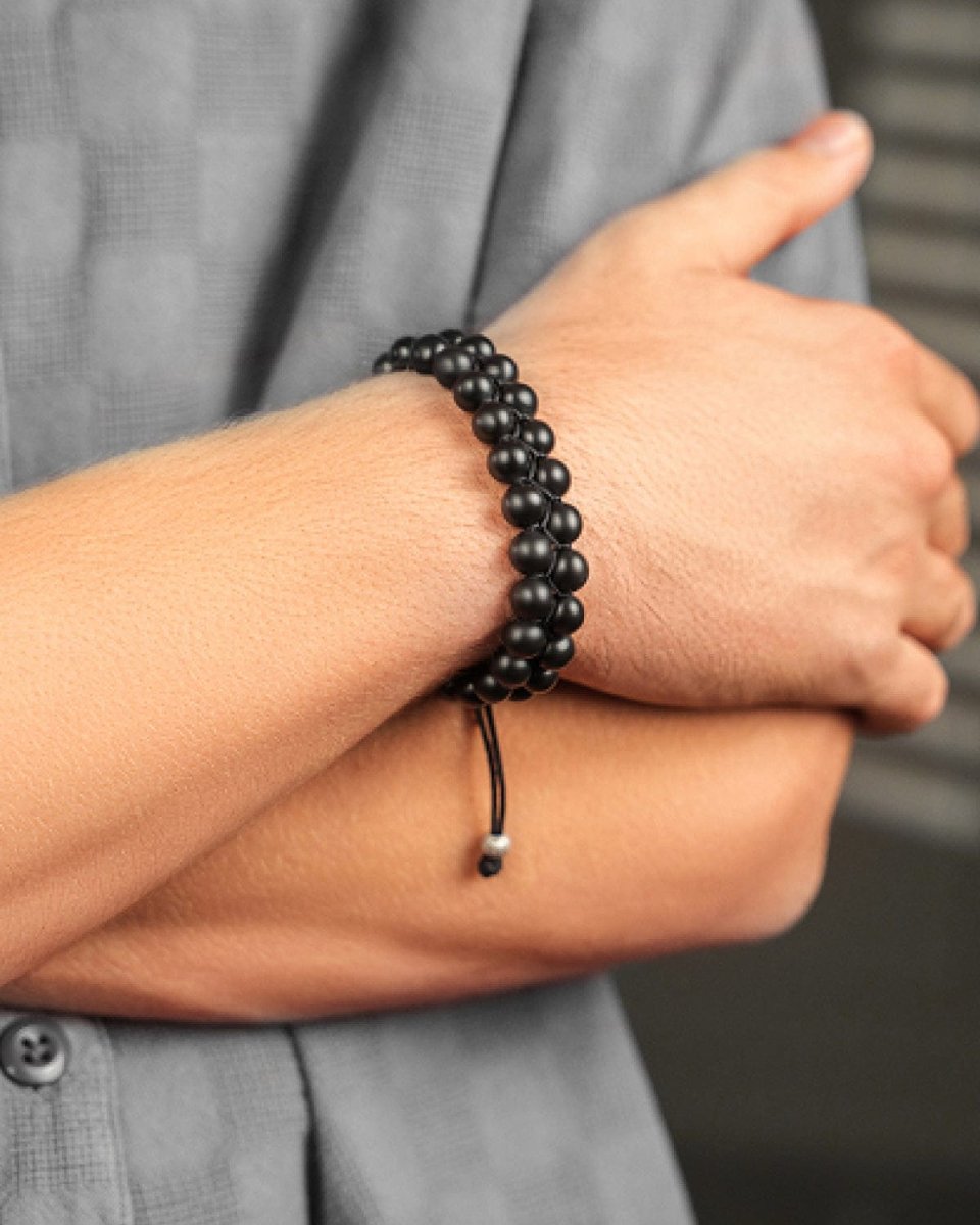 Shungite EMF Protection Bracelet - Morocco, Beaded Bracelet, Futures ETC