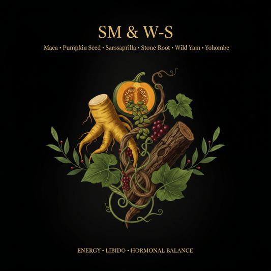 SM & W - S – Energy, Libido & Hormonal Balance | Maca, Sarsaparilla, Yohimbe & More, Tincture, Futures ETC