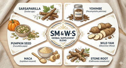 SM & W - S (Maca, Pumpkin Seed, Sarsaparilla, Stone Root, Wild Yam, Yohimbe), Tincture, Futures ETC