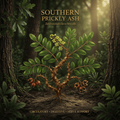 Southern prickly ash editorial image in golden woodland light