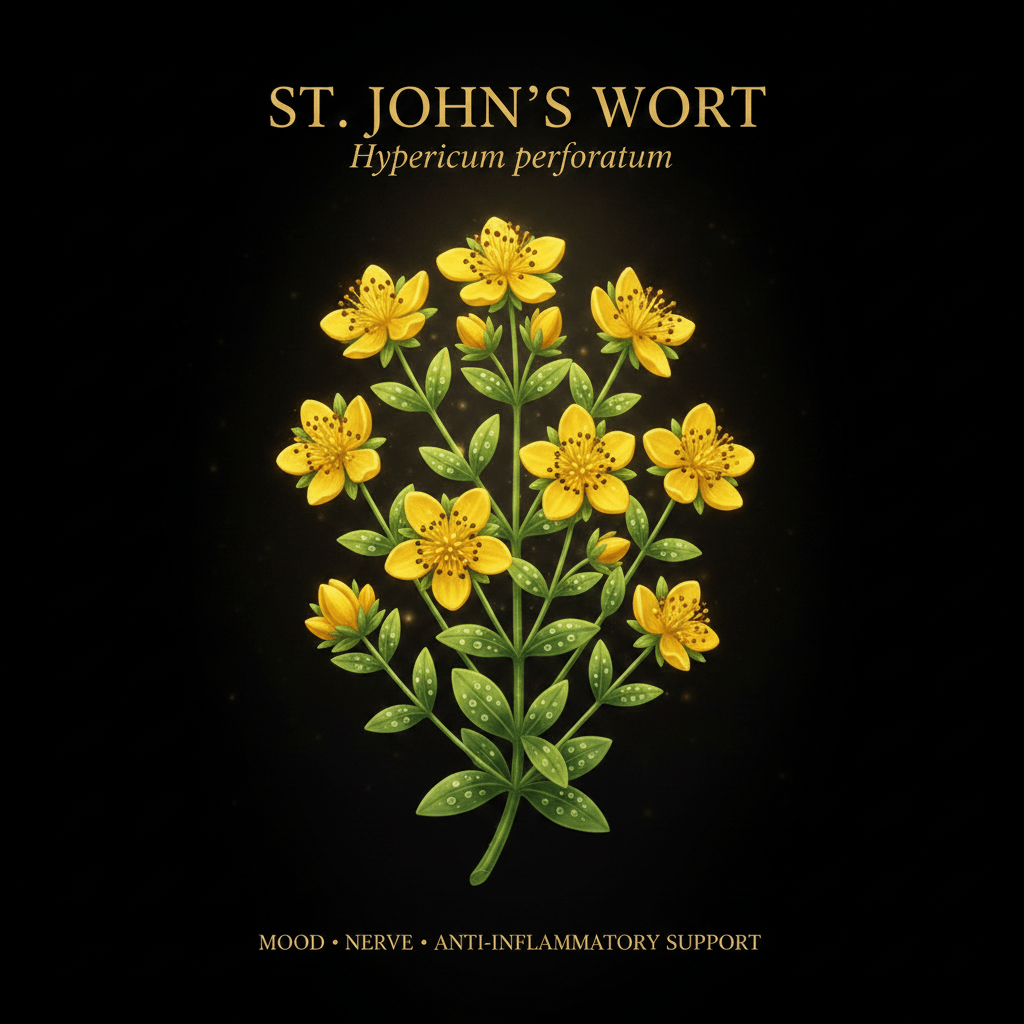 St. John's Wort (Hypericum perforatum) – Mood, Nerve & Anti - Inflammatory Support, Tincture, Futures ETC